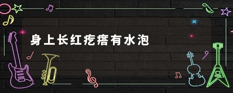 身上长红疙瘩有水泡
