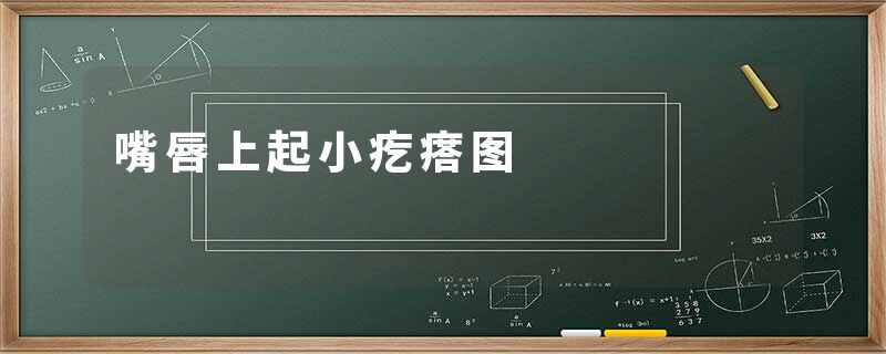 嘴唇上起小疙瘩图