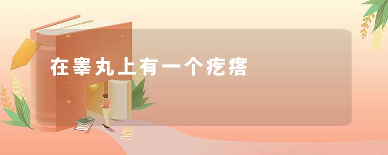 在睾丸上有一个疙瘩
