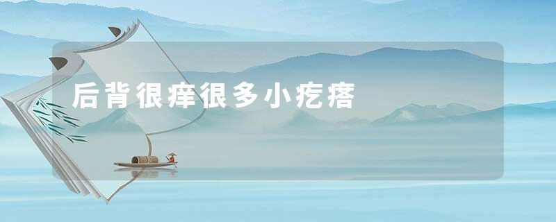 后背很痒很多小疙瘩