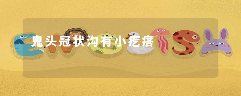 鬼头冠状沟有小疙瘩
